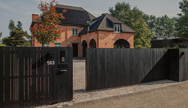 Fence Dark Wood
