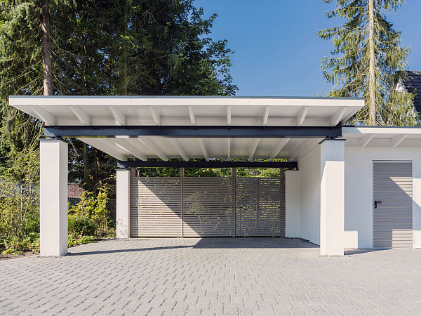 Carport White Modern